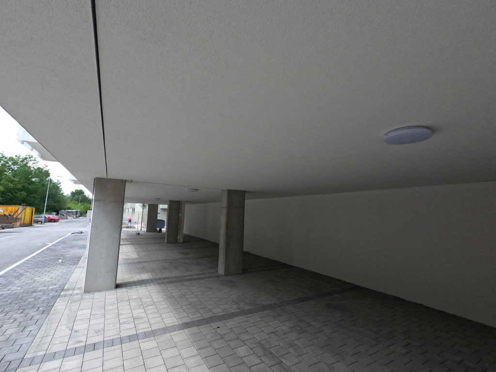 Elektroinštalácia senzorové svietidlá na parkovacom státí