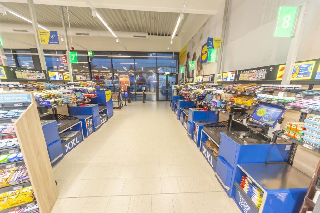 Elektroinštalácie predajne LIDL Púchovská, Bratislava-Rača — referencia AJ services